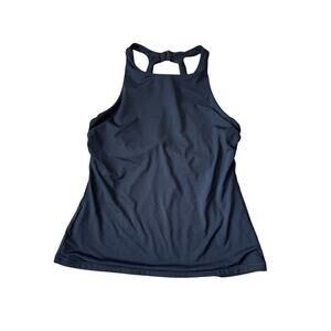 Athleta women's swim Tankini/bikini, size 34 B/C; Black, Underwire support